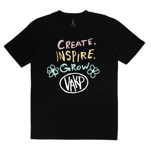 Create. Inspire. Grow. | Black Tee