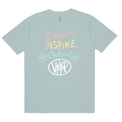 Create. Inspire. Grow. | Sea Foam Tee